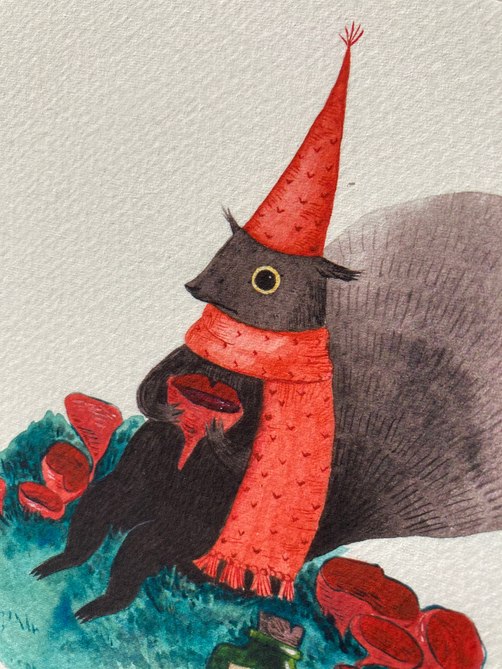 "Squirrel's Drink" Print