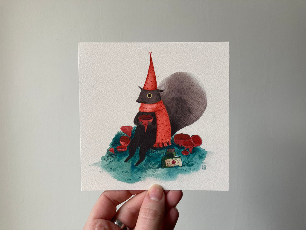 "Squirrel's Drink" Print