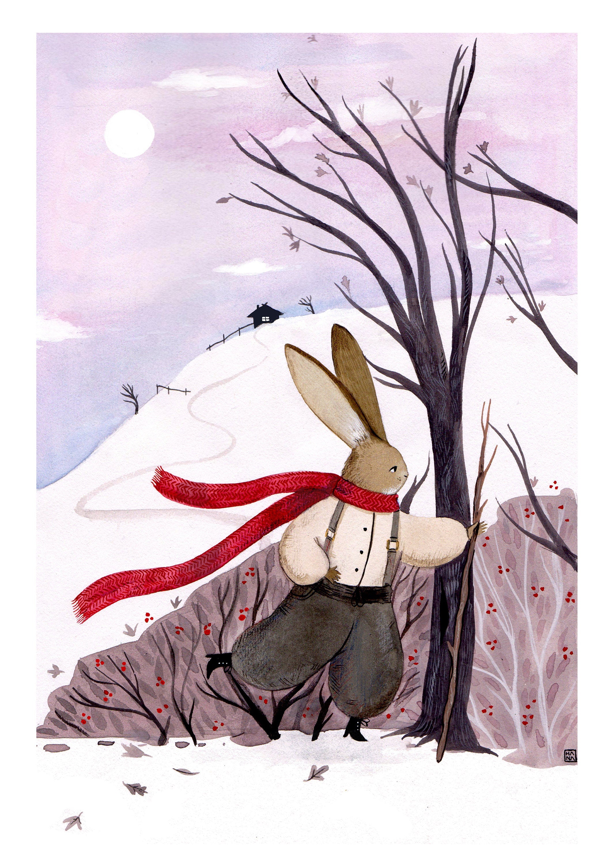 "Snow Rabbit" Print