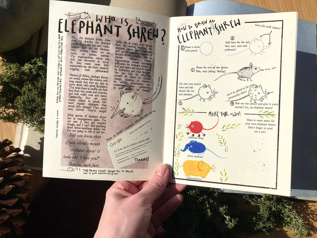 "I LOVE ELEPHANT SHREWS" Zine