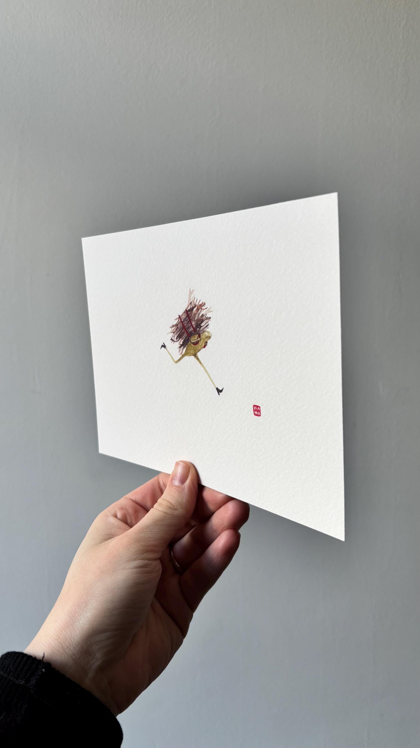 "Running Frog" Print