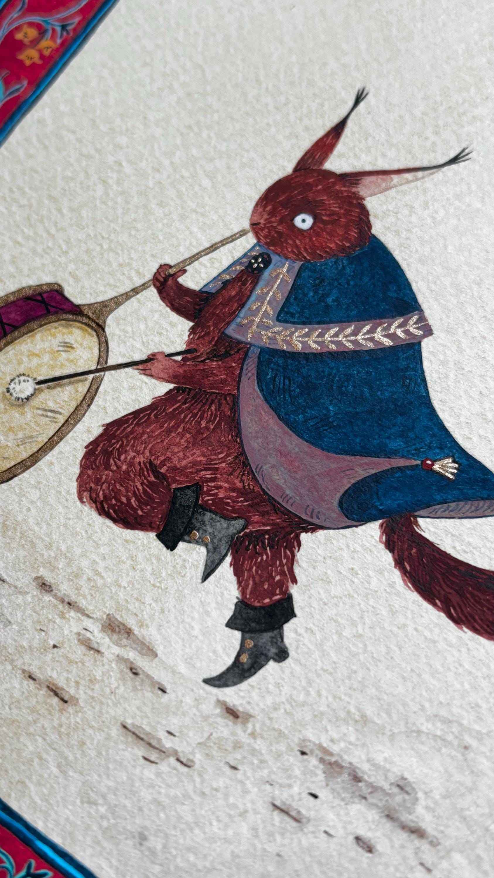 "The Drummer" Original Watercolour Painting