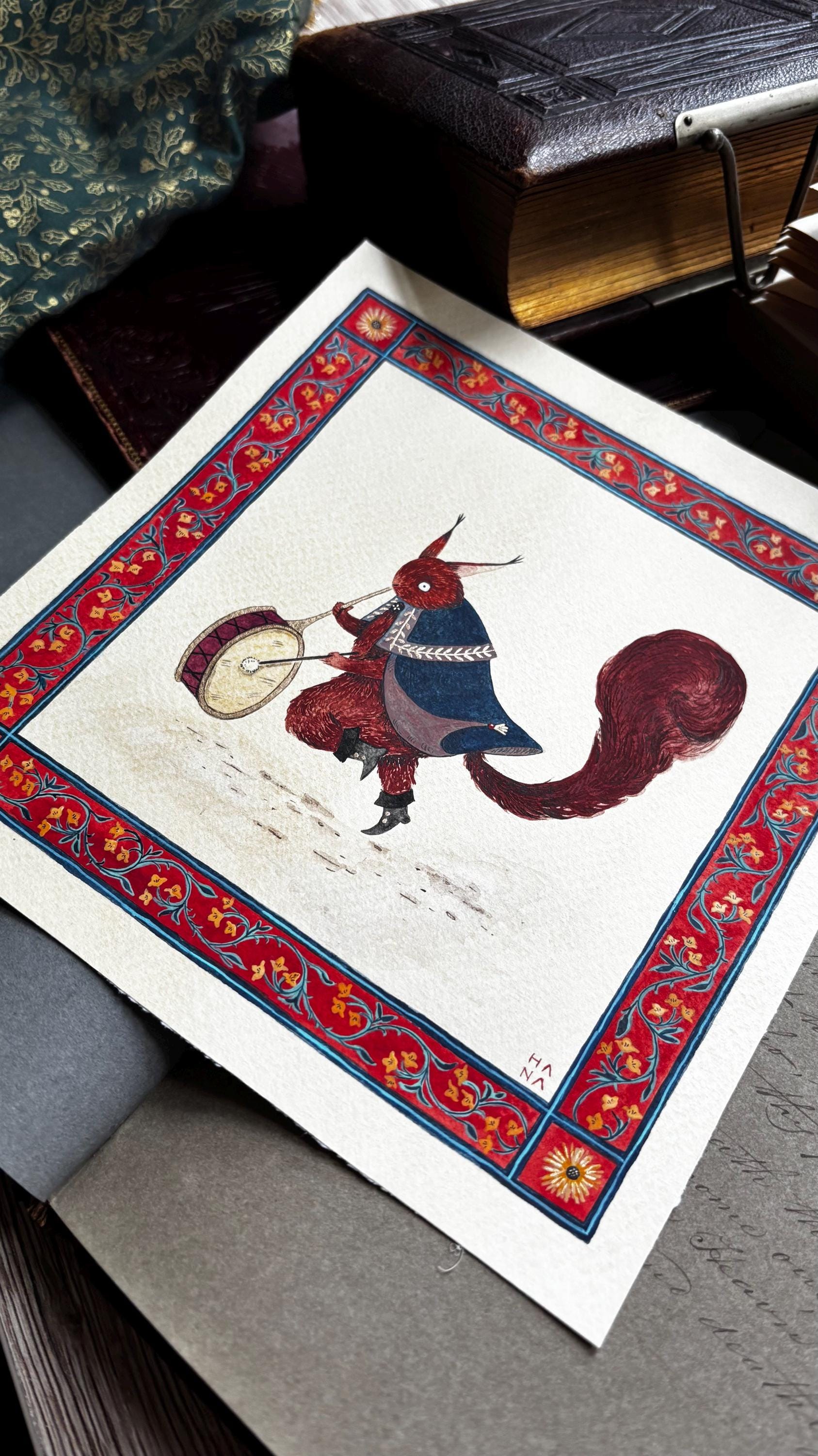 "The Drummer" Original Watercolour Painting