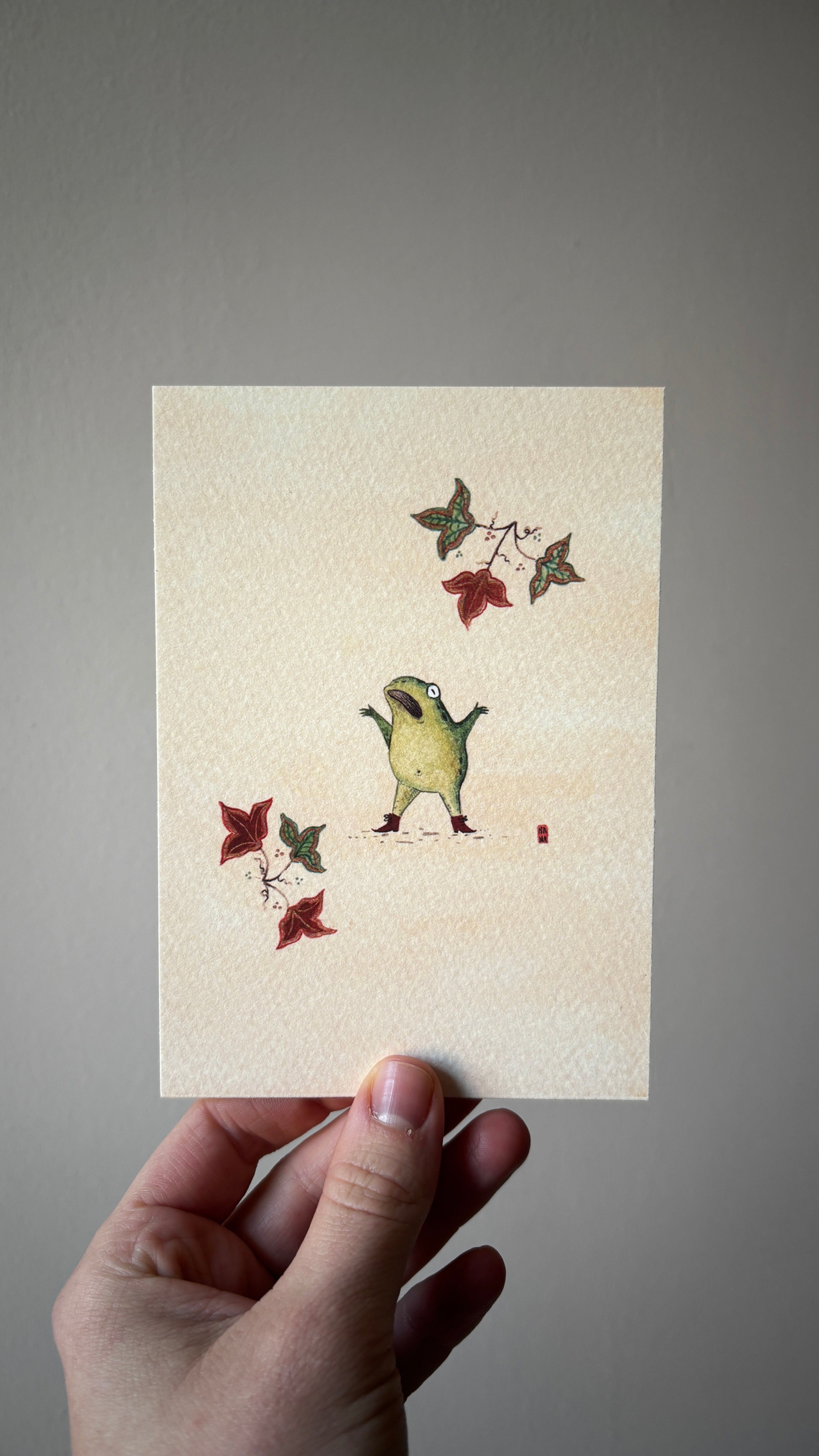 "Shocked Frog" Print