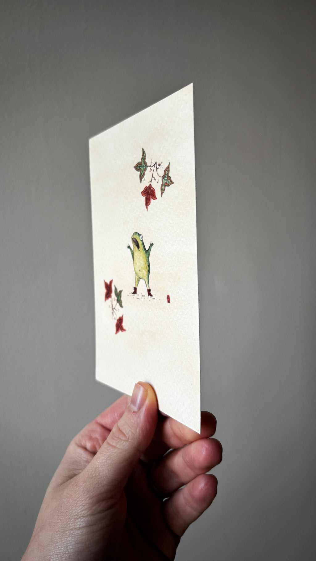 "Shocked Frog" Print