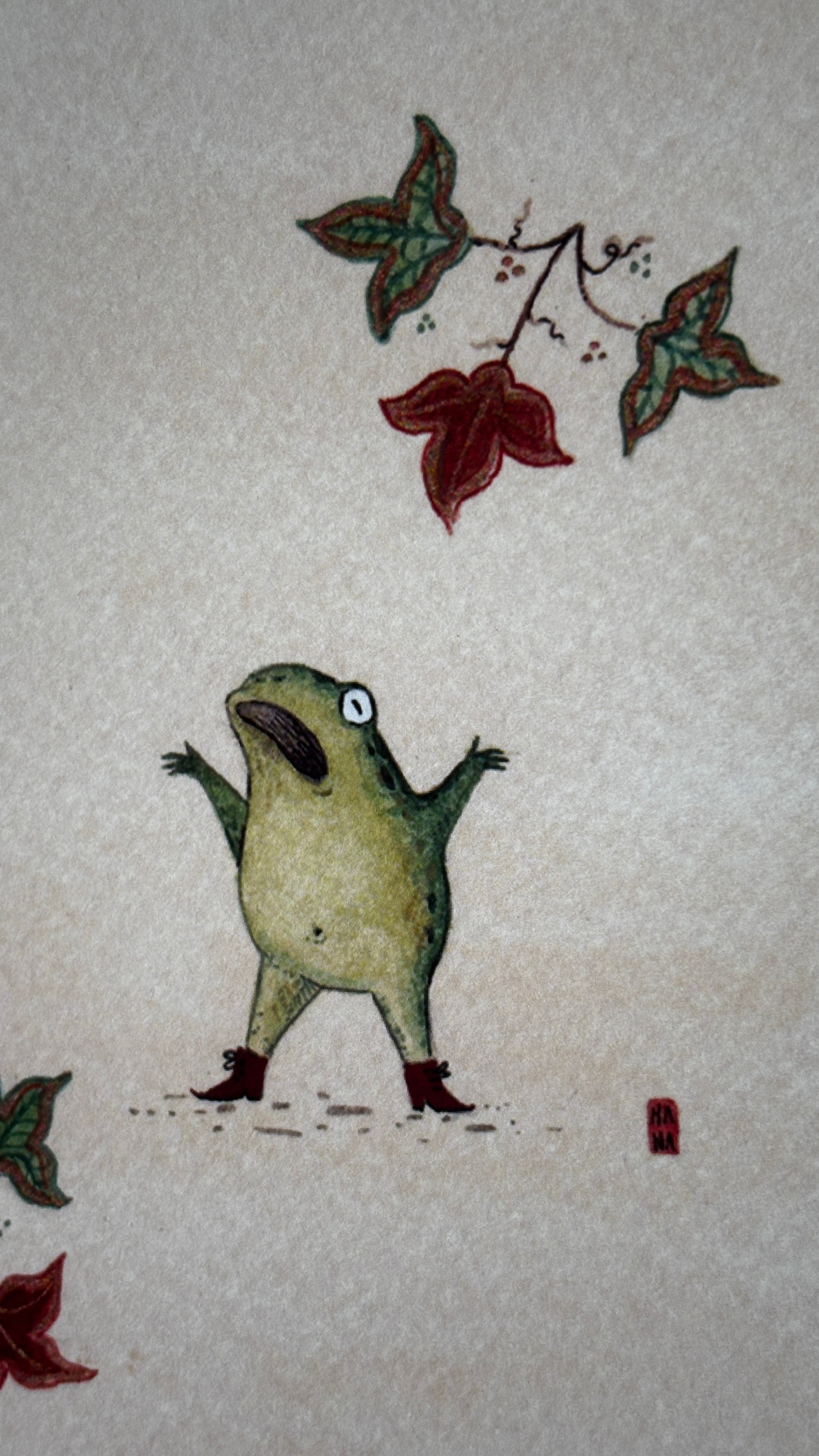 "Shocked Frog" Print