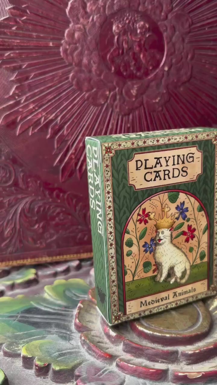 "Medieval Animals" Playing Cards